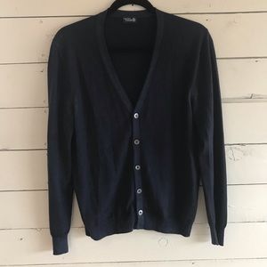 Lawrence Covell Men 100% Merino Wool Cardigan